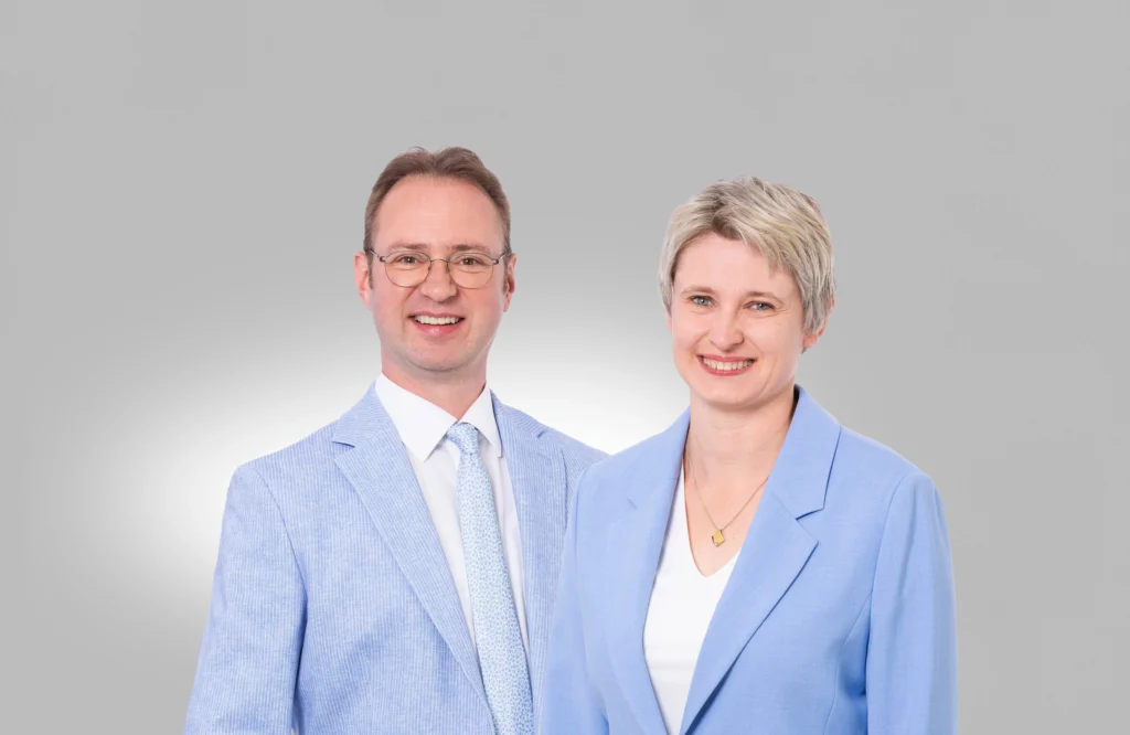 Rechtsanwalt Robin Schmid und Rechtsanwältin Yasmin Welz, Fachanwälte für Verkehrsrecht bei der Anwaltskanzlei Schmid